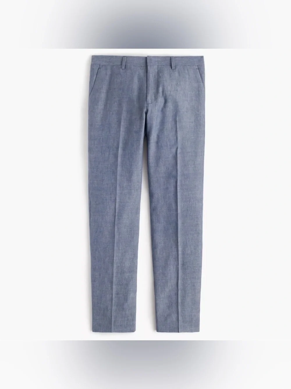 J Crew New Ludlow Slim-fit Linen Blend Suit Pants in Deep Water Blue Size 36x34